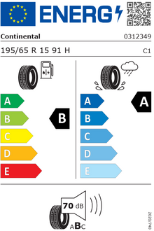 195/65R15 91H UltraContact Continental