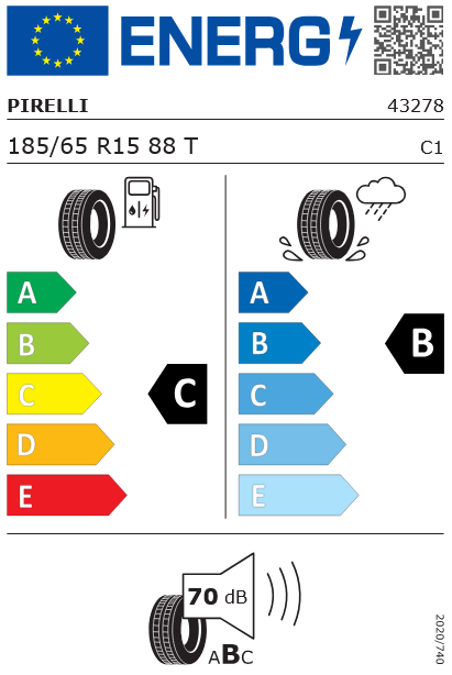 185/65R15 88T Cinturato P1 Pirelli