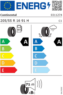 205/55R16 91H EcoContact 6 Continental