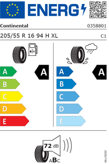 205/55R16 94H EcoContact 6 XL Continental