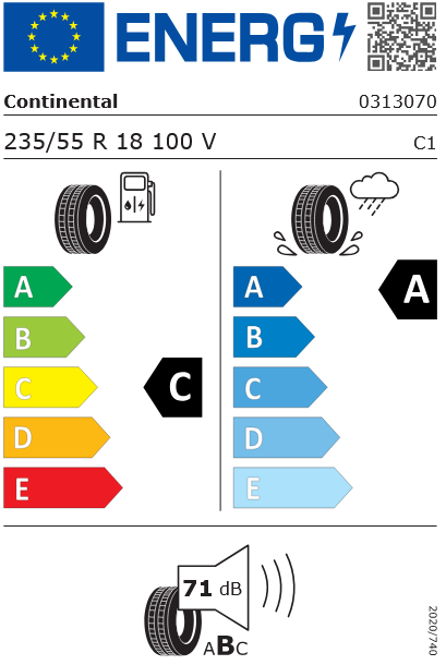 235/55R18 100V PremiumContact 7 FR Continental
