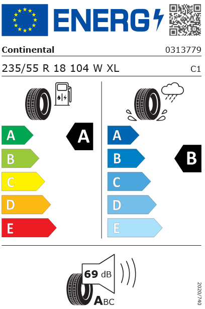 235/55R18 104W EcoContact 7 XL Continental