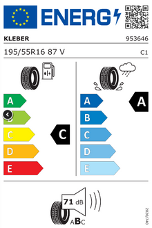 195/55R16 87V Dynaxer HP5 Kleber