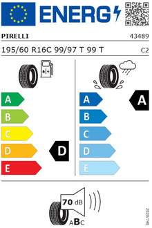 195/60R16 99T Carrier C Pirelli