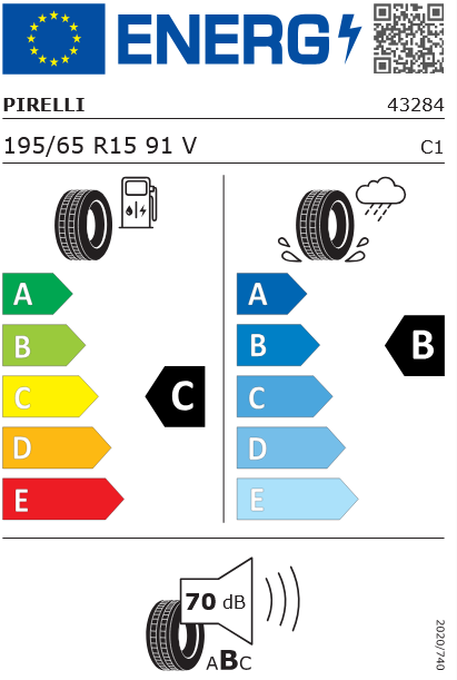 195/65R15 91V Cinturato P1 Pirelli