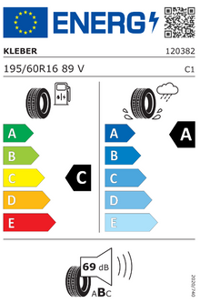 195/60R16 89V Dynaxer HP5 Kleber