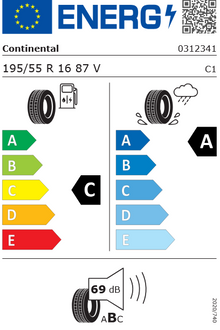 195/55R16 87V UltraContact FR Continental